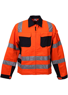 High Visibility Safety Reflective Long Jacket orange HH19102（MAN）